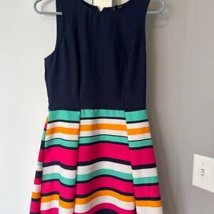 🎉 Bold & Bright Fit-and-Flare Dress